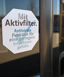 Spezielle Filter in den Klimaanlagen sorgen für saubere Luft im Inneren.