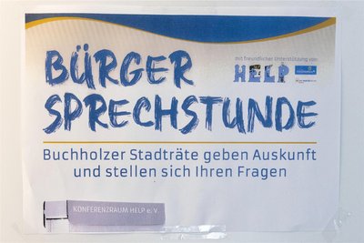 Seit dem Frühjahr gibt es die Bürgersprechstunde in Buchholz und sie wird gut angekommen. So manches Problem konnte von den Kommunalpolitikern vor Ort dabei schon gelöst werden.