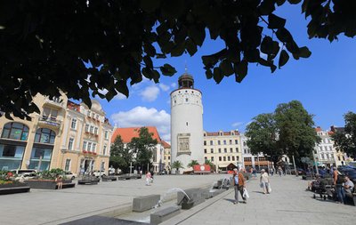 Zog Aufmerksamkeit auf sich: der Marienplatz in Görlitz.  