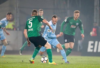 Fabian Menig (Münster) und Julius Reinhardt (Chemnitz) im Duell.