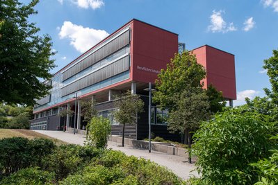 Noch werden im Gebäudekomplex in Rochlitz Berufsschüler unterrichtet.