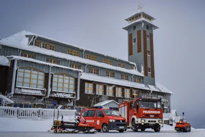 Oberwiesenthals Feuerwehr ist auch auf Einsätze unter winterlichen Bedingungen gut vorbereitet.