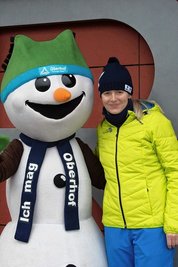 Ex-Skijägerin Katrin Apel - hier bei einem Weltcup in Oberhof - ist zur WM als Helferin im Einsatz. 