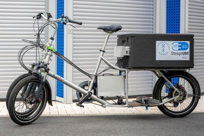 So sieht das in Freiberg gestohlene Elektro-Lastenrad aus, hier ein Beispielfoto.