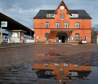 Bahnhofsvorplatz in Mittweida