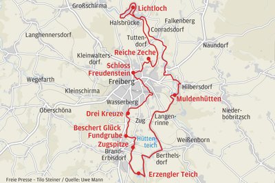Das Waldbad Erzengler ist der südlichste Punkt der Radtour.
