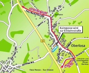 
              <p class="artikelinhalt">So sieht die neue Verkehrsführung aus, auf die sich die Verantwortlichen bei einem Treffen geeinigt haben.</p>
            