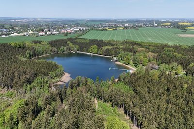 Das Waldbad Erzengler ist der südlichste Punkt der Radtour.
