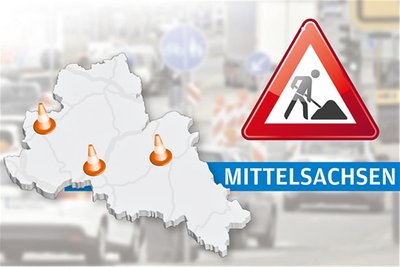Die Uferstraße in Rochlitz ist zwischen der Fischergasse und der Muldenbrücke aktuell gesperrt. Denn Arbeiter ziehen hier Glasfaserkabel für das schnelle Internet.