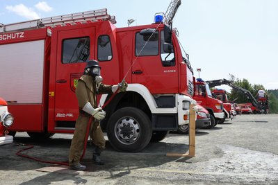 Ein Feuerwehr- und Traktorentreffen fand zum Eichigter Festwochenende statt