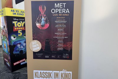 Besucher im Freiberger Kinopolis können in der Saison 26/27 acht Opern als MET Live-Übertragung erleben.