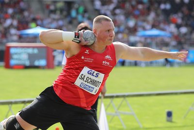 Mit 18,53 Metern landete LV-90-Kugelstoßer Sascha Schmidt in Braunschweig auf DM-Rang 7.