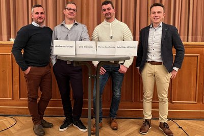 Andreas Fischer (Freie Wähler Bürgerforum), Dirk Trommer (CDU), Marcus Koschnicke (Einzelkandidat) und Mathias Wenzig (parteilos) treten als Kandidaten bei der Bürgermeisterwahl in Geyer an. Bei einer Bürgerversammlung im Haus des Gastes stellten sie ihre Ideen vor und beantworteten Fragen.