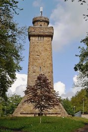 Der Bismarckturm in Glauchau steht vor dem zweiten Bauabschnitt der Sanierung. 