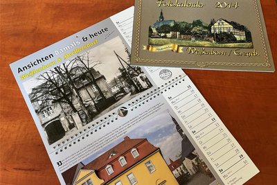 „Ansichten von damals und heute“ heißt der neue Kalender. Anlässlich 850 Jahre Weißenborn hatte Frank Rothe 2014 schon einmal einen Weißenborn-Kalender erstellt.