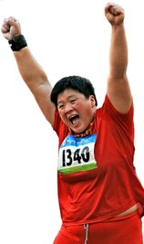 Lijiao Gong: Alter: 26 Jahre Geburtsort: Luquan Provinz Hebei (Nord-China) Größe: 1,75 m Gewicht: 108 kg Bestleistung: 20,35 m (2009) Saisonbestleistung: 20,34 m Verein: SC Neubrandenburg Trainer: Dieter Kollark, Li Meisu Hobbys: Musik, im Internet surfen. Wichtigste Erfolge: Olympische Spiele: 3. Platz 2012, WM: 3. Platz 2013 u. 2009, Hallen-WM: 3. Platz 2014.