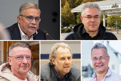 „Freie Presse“ hat die Oberbürgermeister von Annaberg-Buchholz und Schwarzenberg (o. v. l.) sowie von Marienberg, Zschopau und Stollberg. (u. v. l.) zur OB-Wahl in Aue-Bad Schlema befragt.
