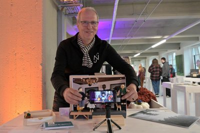 Zu den Ausstellern gehört auch Nils Kochan mit seinem Projekt „Mannl in motion“.