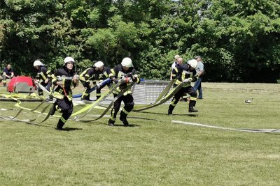 Auch der Feuerwehrsport, wie bei einem Wettbewerb in Mittelsachsen, wird vom Verband organisiert.