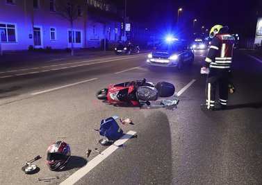 Am Mofa entstand durch den Unfall Totalschaden.
