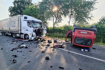 Der tödliche Unfall ereignete sich am Dienstagnachmittag auf der B 169 bei Döbeln.