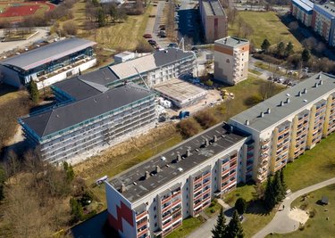 Die Baustelle am Zschockeweg. 