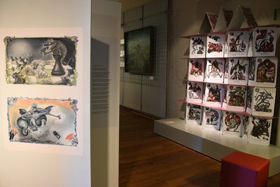 Ein Blick in die Dauerausstellung Illusorium in den Museen Schloss Voigtsberg. Die Schau wurde am 20. August 2013 eröffnet.