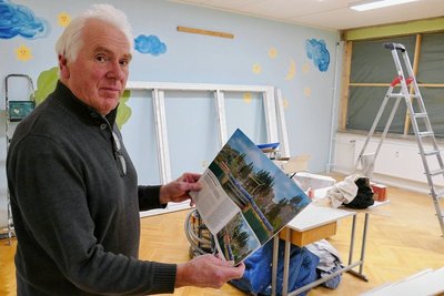 In diesem ehemaligen Klassenzimmer will Wilfried Neumann seine Modellbahnausstellung einrichten. 