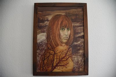 Ein Selbstbildnis von Regine Heinecke (1936 bis 2019). Es hängt im nicht zugänglichen Bereich des Museumskomplexes.