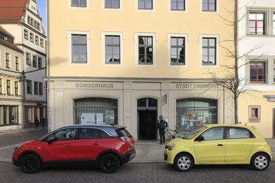 Das Freiberger Bürgerbüro befindet sich im Bürgerhaus Obermarkt 21.