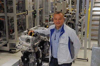Von Beginn an im VW-Motorenwerk in Chemnitz dabei: Wolf-Eike-Kurth.