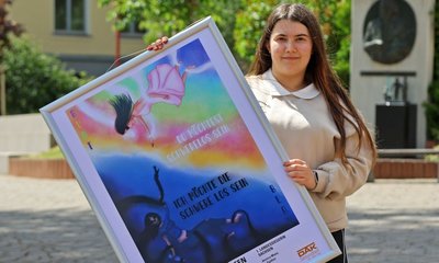 Mit diesem am Computer entstandenen Plakat hat Jessica Mann aus St. Egidien den Landesausscheid eines Wettbewerbs zum Thema Alkoholmissbrauch gewonnen. Insgesamt hatte das Lessing-Gymnasium Hohenstein-Ernstthal 14 Schülerarbeiten eingereicht.