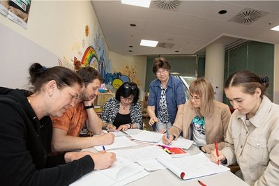 Im Untergeschoss der Plauener Stadt-Galerie befindet sich das Begegnungs- und Informationszentrum für Ukrainer. Ende des Jahres wird es geschlossen.