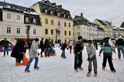 Rund 7000 Besucher zählte die Silberstrom-Eisarena in Schneeberg.