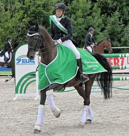 Mit "Snoopy" auf Goldkurs: Franziska Vos vom RFV Großwaltersdorf ist sächsische Amateurmeisterin in der Dressur. 