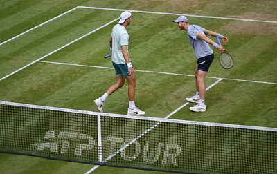 Im Doppel nicht zu schlagen: Jan-Lennard Struff (l) und Yannick Hanfmann (r).