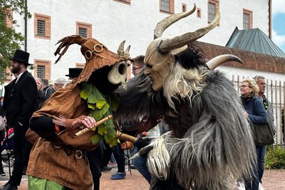 Fantasiewesen bevölkerten Schloss Augustusburg am Wochenende beim Annotopia-Festival.