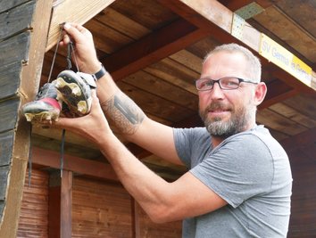 Hat seine Töppen an den Nagel der Gornauer Trainerbank gehängt: Steven Klamm. 