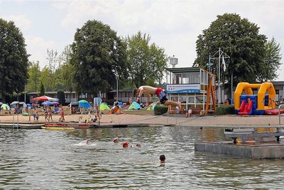 Das Strandbad an der Koberbachtalsperre lockt alljährlich zahlreiche Erholungssuchende an. 