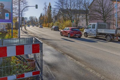 Noch in diesem Jahr soll die neue Messanlage an der B 95 in Betrieb gehen. Die ersten Arbeiten sind bereits erfolgt.