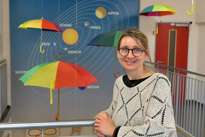 Laura Klemm ist die stellvertretende Leiterin im Montessori-Kinderhaus. Leiterin Nadine Funke war an dem Tag nicht im Haus.