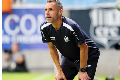 War begeistert vom Auftritt seiner neu zusammengestellten jungen Mannschaft: CFC-Cheftrainer Christian Tiffert.