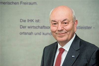 Dieter Pfortner, Präsident der Industrie- und Handelskammer Chemnitz, fordert weitere Energie-Hilfen. 