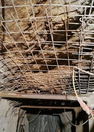 Auf 48 Meter erfolgt der Ausbau mit einem Mantel aus Stahl und Beton.