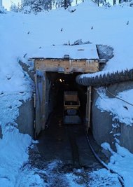 Nach Jahren wieder geöffnet:Stollenmundloch von Querschlag 2.
