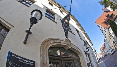 Verwaltungssitz der TU Bergakademie Freiberg in der Akademiestraße.