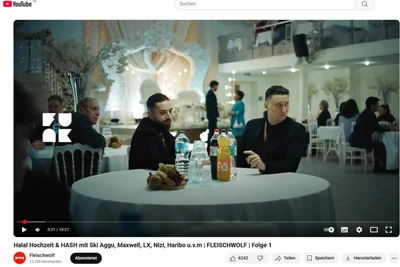 In der Serie „Fleischwolf“ wollen Andrej Filatow und Zino Markarian vor allem eins: groß rauskommen. Los geht alles auf einer Halal-Hochzeit.