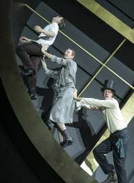Im Hamsterrad: Jonas Friedrich Leonhardi, Benjamin Pauquet und Philipp Lux.