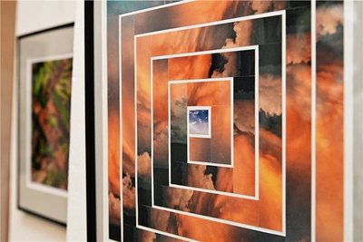 Diese Collage von Wiegand Sturm ist in der Galerie des Ritterguts zu sehen. 