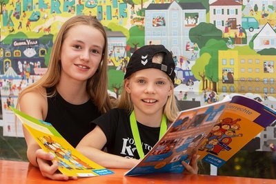 Die neue Doppelspitze in der Kinderstadt: Jona und Leni sind von den Bürgern der Planstadt gewählt wurden. 